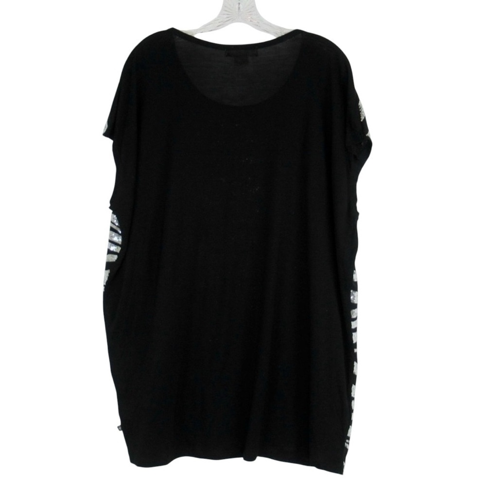 Michael By Michael Kors Sequin Zebra Stripe Top - image 5